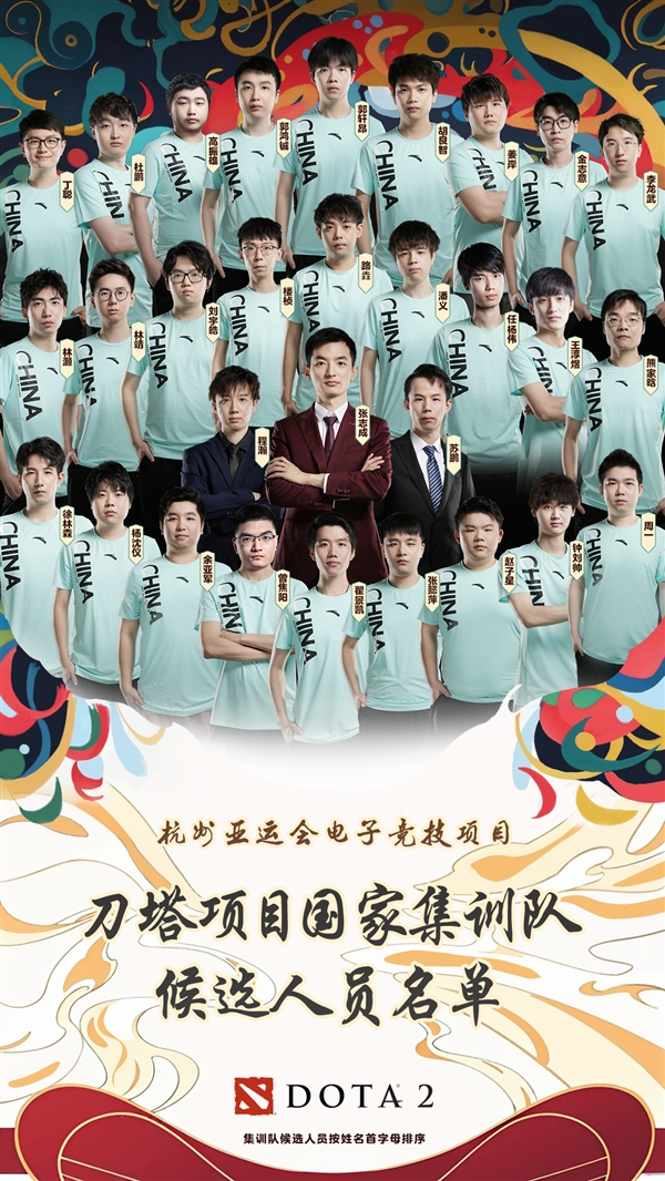 電競(jìng)首次入賽！杭州亞運(yùn)會(huì)《DOTA2》國(guó)家集訓(xùn)隊(duì)名單出爐：共27人(圖3)